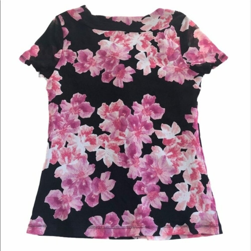 212 Collection Pink Floral Casual Dress Top - Picture 2 of 14